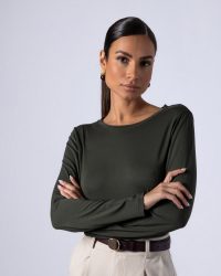 μπλουζα-χακι- viscose 2