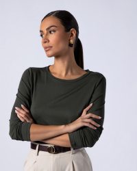 μπλουζα-χακι- viscose 2