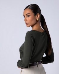 μπλουζα-χακι- viscose 2