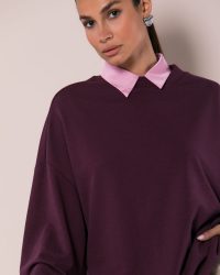 φουτερ αχνουδιαστο-δαμασκηνι