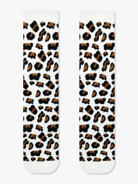 Κάλτσα Βαμβακερή Πετσετέ με Σχέδια Leopard