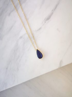 Κολιέ Σταγόνα σε χρώμα μπλε-Drop Necklace blue