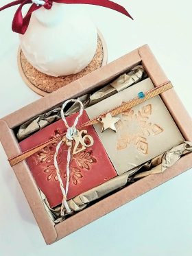 Εορταστικό Σετ με σαπούνια- 2τμχ