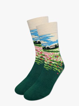 Βαμβακερή Κάλτσα Art Green Garden