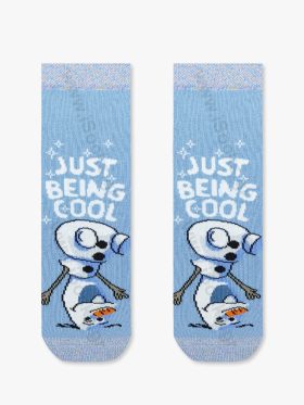 Παιδική Κάλτσα Βαμβακερή με Σχέδια Olaf Frozen DISNEY