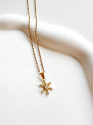 Mini Snowflake Necklace