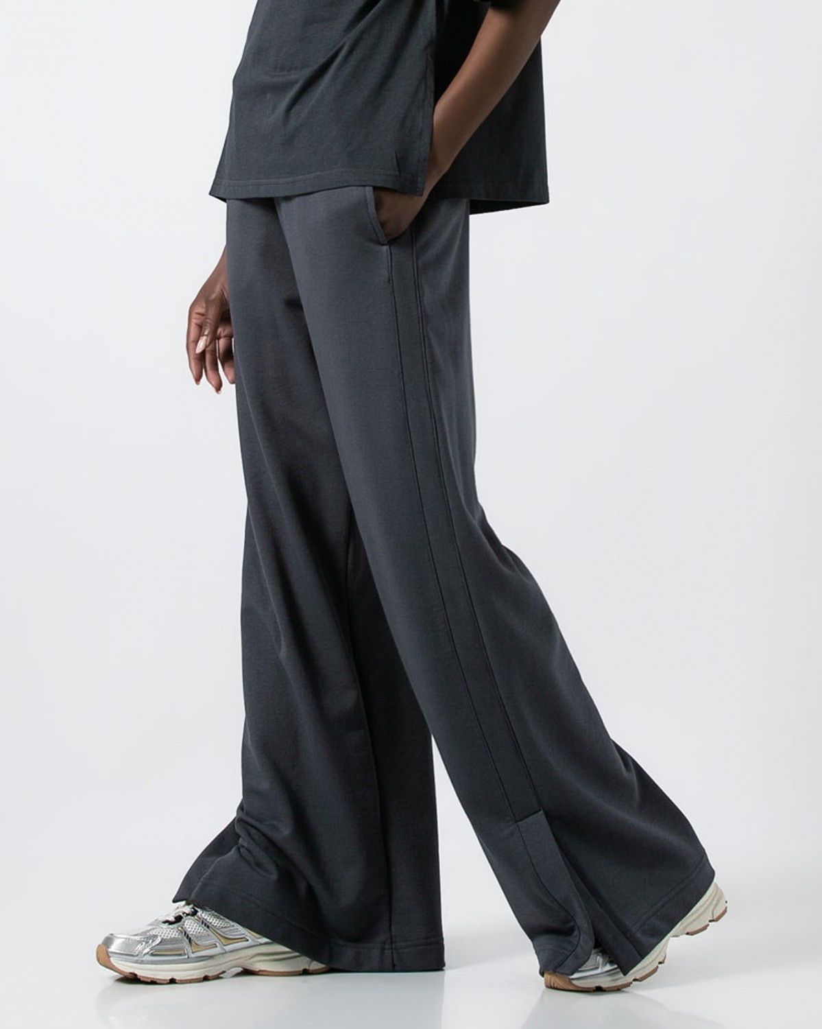 παντελονι φουτερ-ανθρακι