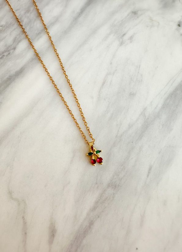 Crystal Cherries Necklace