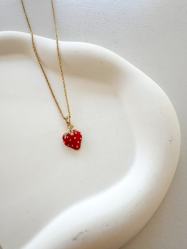 Strawberry Steel Necklace