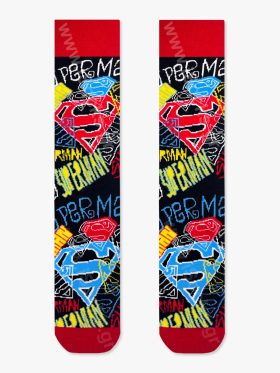 Κάλτσα Βαμβακερή με Σχέδια Superman