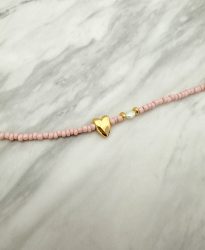 Heart Bracelet-Pink