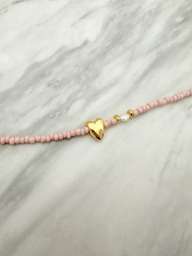 Heart Bracelet-Pink