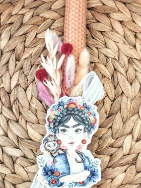 Λαμπάδα μελισσοκέρι χρωματιστό-Frida Kid-Χρώμα σομόν