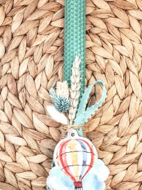 Λαμπάδα μελισσοκέρι χρωματιστό-Αερόστατο-Χρώμα βεραμάν