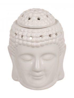 Αρωματιστής/Καυστήρας λευκός Βούδας - Wax melter για ρεσώ