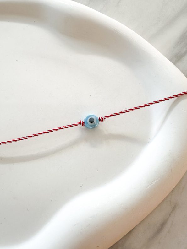 Μαρτάκι - Ceramic Eye March Bracelet - Γαλάζιο