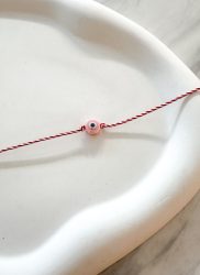 Μαρτάκι - Ceramic Eye March Bracelet -Ροζ