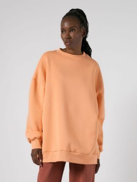 Μπλούζα Φούτερ oversized-Apricot