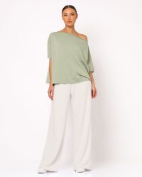 Παντελόνι φόρμα αχνούδιαστο-Off white