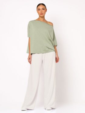 Παντελόνι φόρμα αχνούδιαστο-Off white