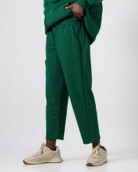 Παντελόνι φούτερ αχνούδιαστο με λάστιχο -πρασινο σκουρο