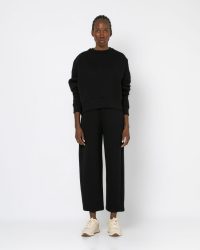 Σετ φούτερ χνούδι μακρυμάνικη - Παντελόνι carrot fit Black