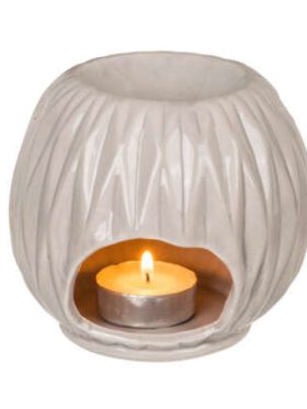 Αρωματιστής/Καυστήρας λευκός κεραμικός - Wax melter για ρεσώ