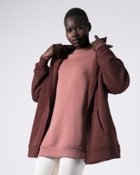 ζακετα φουτερ με κουκουλα-καφε 3