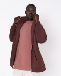 ζακετα φουτερ με κουκουλα-καφε 3