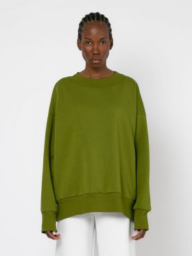 Μπλούζα Φούτερ oversized-Olive