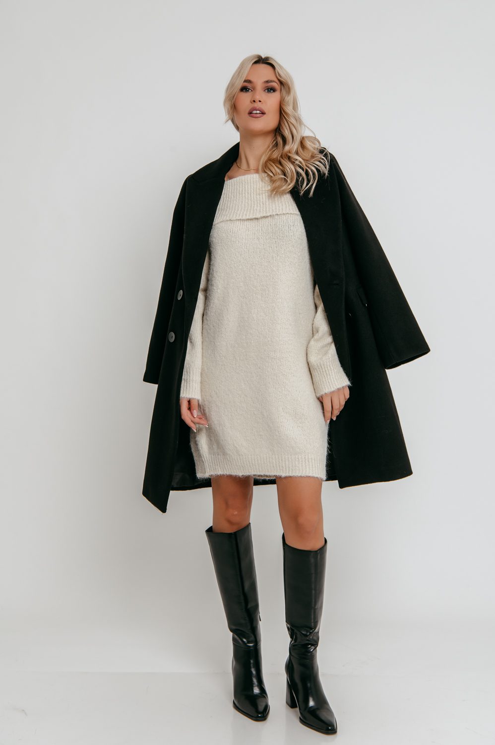 πλεκτο φορεμα-εκρου-2