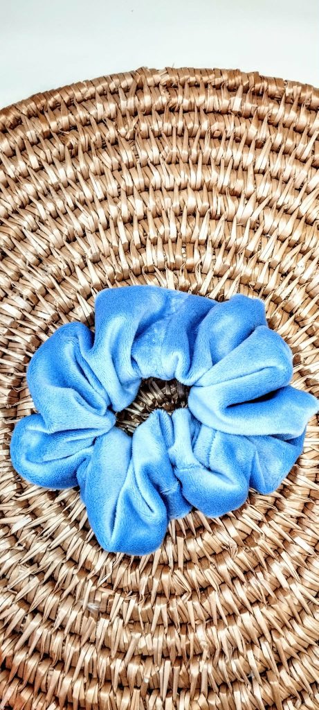 Scrunchie Velvet-Σιέλ