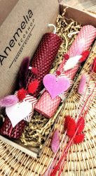 λαμπαδα ροζ μελισσοκερι