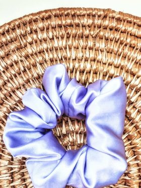 Scrunchie Satin-Λιλά