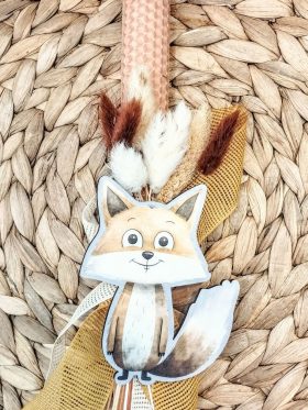 Λαμπάδα μελισσοκέρι-Αλεπού-Χρώμα σομόν