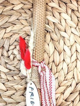 Λαμπάδα μελισσοκέρι-"Friends"-Χρώμα μόκα