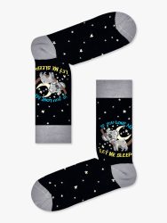 Κάλτσα Βαμβακερή με Σχέδια If You Love Me, Let Me Sleep