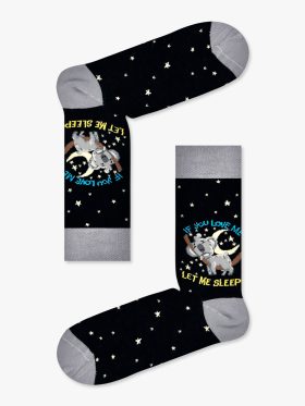 Κάλτσα Βαμβακερή με Σχέδια If You Love Me, Let Me Sleep