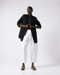 CARROT FIT WHITE TROUSER-SHOP