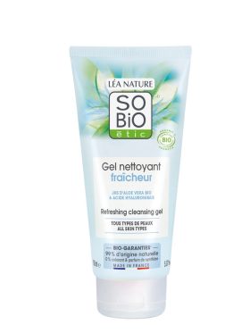 Τζελ Καθαρισμού Προσώπου Ανανέωσης – Με βιολογική αλόη-SO’BIO 150ml