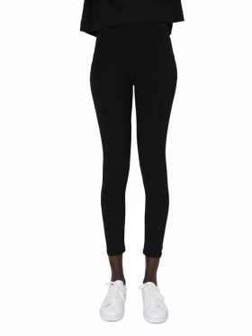 Βαμβακερό Κολάν ψηλόμεσο ελαστικό Black