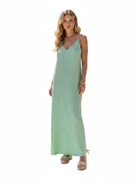 Φόρεμα maxi λεπτή τιράντα-Βεραμάν