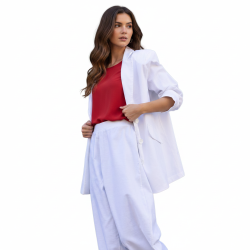 white oversized blazer