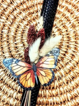 Λαμπάδα μελισσοκέρι χρωματιστό-Πεταλούδα- Χρώμα Καφέ σκούρο