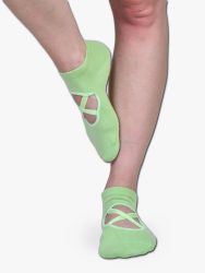 Βαμβακερή Κάλτσα Yoga & Pilates Αντιολισθητική-Light green
