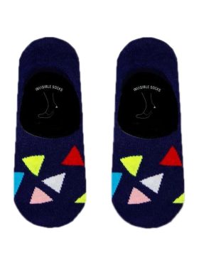 Αόρατη Κάλτσα Βαμβακερή με Σχέδια Triangle Pattern