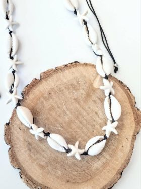 Shell Necklace-Black