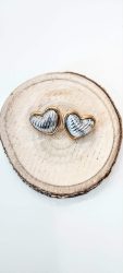 Heart shell earrings