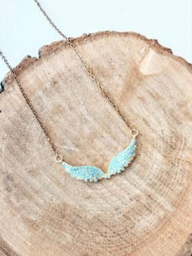 Κολιέ Wings Σιελ στρας -Χρυσό