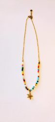Coloroful starfish necklace